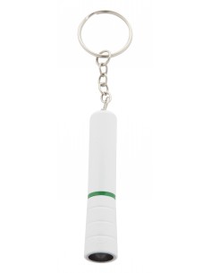 Plastikowa mini latarka z białą diodą LED 