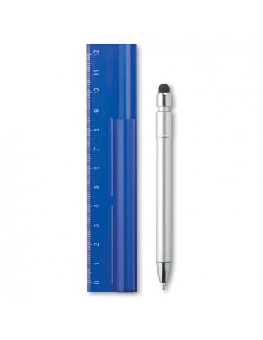 Linijka 12cm z długopisem Duotool