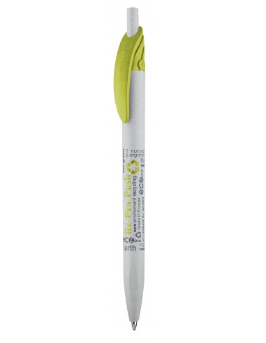Długopis z recyklingu kartonów Re-Pen Push szary 