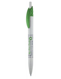 Długopis z recyklingu kartonów Re-Pen Push szary 
