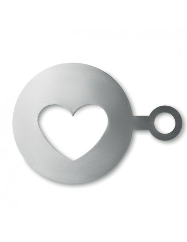 Metalowy szablon do kawy w kształcie serca Coffe Heart
