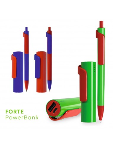 Zestaw powerbank Forte 3000 mAh + długopis