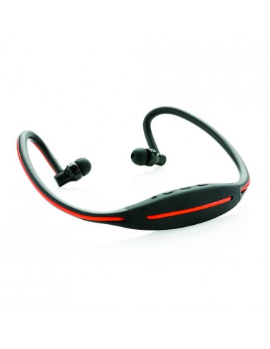 Bezprzewodowe słuchawki nauszne, sportowe z LED