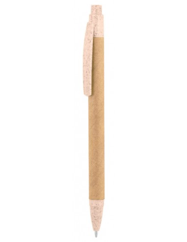 Długopis z kartonu i włókna pszenicznego