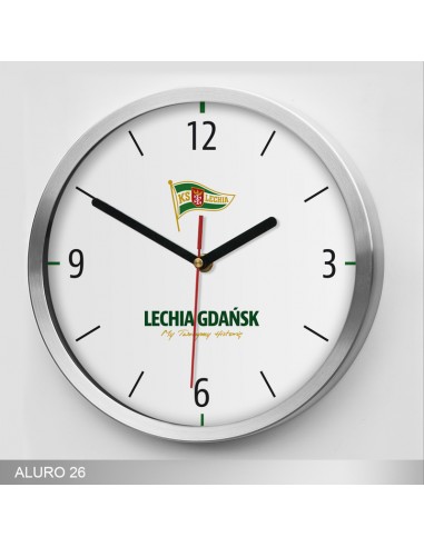 Aluro zegar reklamowy ścienny  aluminiowy 26 cm