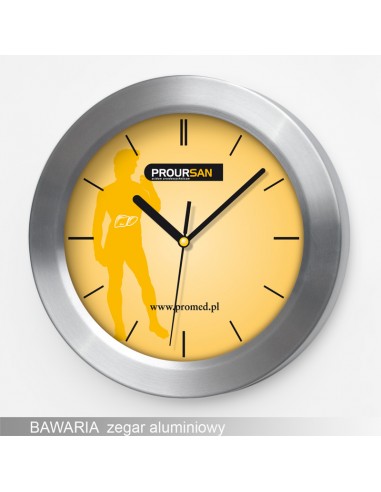 Bawaria zegar reklamowy ścienny aluminiowy 25 cm