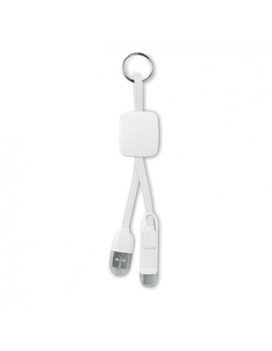 Brelok z kablem USB typu C oraz micro USB