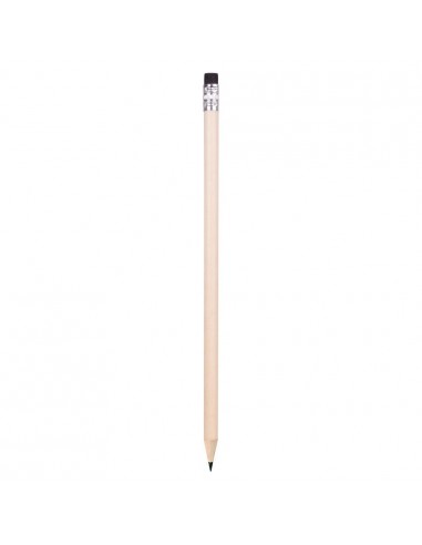 Drewniany ołówek z kolorową gumką