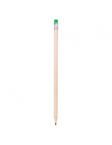 Drewniany ołówek z kolorową gumką