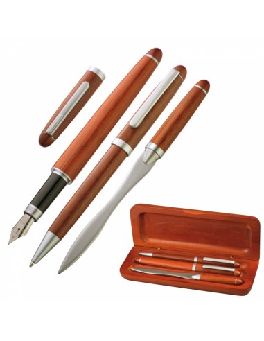 Zestaw do pisania długopis, pióro i nóż do listów