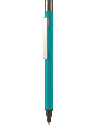 Długopis metalowy z gumowaną powłoką Uma STRAIGHT GUM