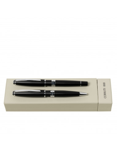 Zestaw piśmienny Bicolore Black (długopis & pióro kulkowe)