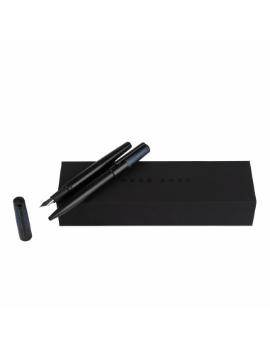 Zestaw piśmienny Gear Minimal Black & Navy (długopis i pióro wieczne)