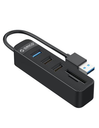 Orico Hub USB 3.0 + 2*USB czytnik kart SD 15 cm