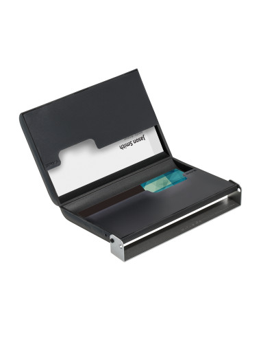 Pudełko na karty kredytowe i wizytówki REFLECTS-RESENDE srebrne