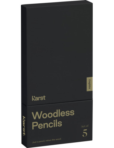 Bezdrzewne ołówki 2B Karst® w 5-paku