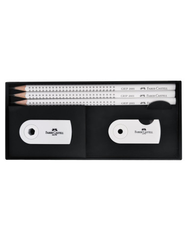 Zestaw Faber Castell Mini  3 ołówki+gumka +temperówka