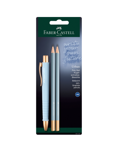Zestaw Faber Castell Długopis Poly Ball Urban + 2 Ołówki